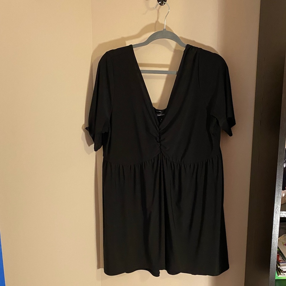 Torrid black babydoll blouse size 2